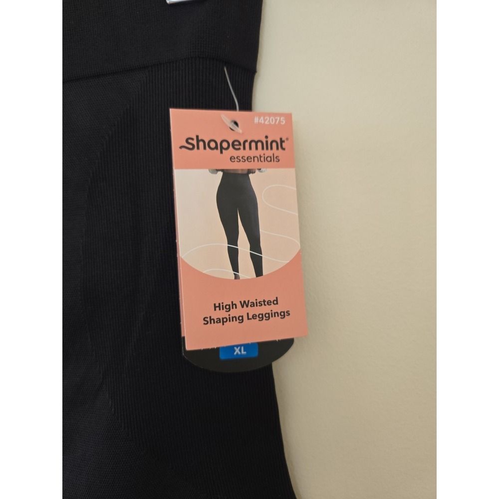 Shapermint Essentials Black High Waisted Size XL Shaping Leggings NWT (2 PAIR) - Picture 5 of 11